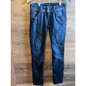 Hudson women Jeans size 25 low rise straight legs dark wash